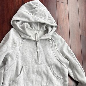 Lululemon Athletica Light Gray Hooded Sweatshirt